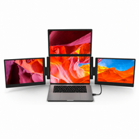 Monitor Duplo/triplo Portátil Para Notebook - Expansor De Telas Triplo 60hz, Compatível Com Windows/mac/switch
