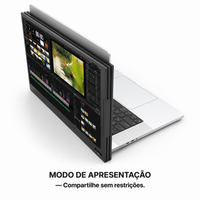 Monitor Duplo/triplo Portátil Para Notebook - Expansor De Telas Triplo 60hz, Compatível Com Windows/mac/switch