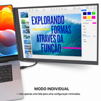 Monitor Duplo/triplo Portátil Para Notebook - Expansor De Telas Triplo 60hz, Compatível Com Windows/mac/switch