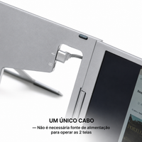Monitor Duplo/triplo Portátil Para Notebook - Expansor De Telas Triplo 60hz, Compatível Com Windows/mac/switch
